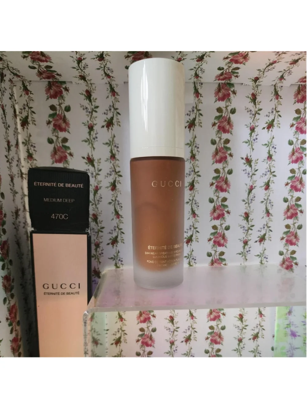 Gucci Eternity de Beaute foundation in shade 470C Medium Deep #gucci #foundation